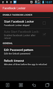 1 Schermata Lock for FaceBook