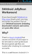 DAVdroid JB Workaround screenshot 1
