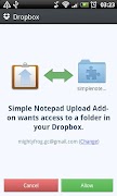 Simple Notepad Upload Addon Plakat
