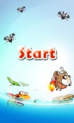 Poster Jetpack mouse. Fantasy world.