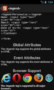 5 Schermata HTML5 Reference
