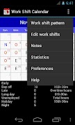 2 Schermata Work Shift Calendar