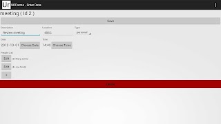 برنامه‌نما URForms عکس از صفحه