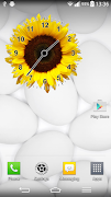 Flores Widget De Reloj Poster