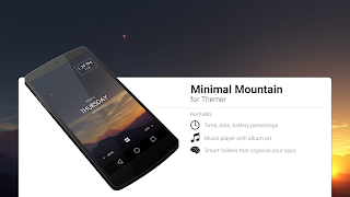 Minimal Mountain Theme 포스터