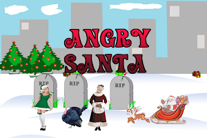 Angry Santa poster