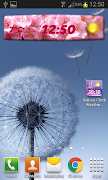 Sakura Clock Weather Widget Ekran Görüntüsü 5