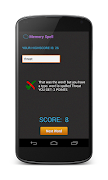Memory Spell ! - Spelling Game اسکرین شاٹ 4