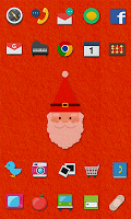 Felt Santa icon theme Affiche