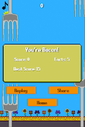 1 Schermata Flappy Bacon - when pigs fly