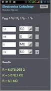 Electronics Calculator ภาพหน้าจอ 2