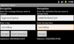 The Vigenere Cipher screenshot 4