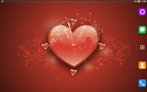 برنامه‌نما True Love Theme Clock عکس از صفحه