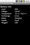 Easy Battery Widget captura de pantalla 2