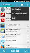 برنامه‌نما Apk Extract & Backup عکس از صفحه