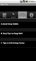 Sleep Tips Ekran Görüntüsü 1