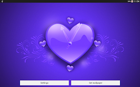 برنامه‌نما True Love Theme Clock عکس از صفحه