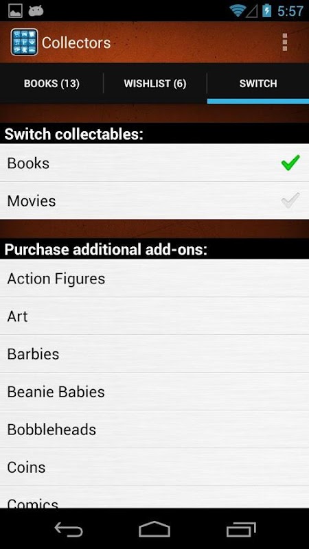 Descargar APK de Collectors: Movies, Books, Music, Games, Comics