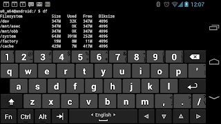 برنامه‌نما Hacker's Keyboard عکس از صفحه