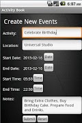 Activity Log System captura de pantalla 3
