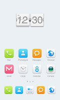 Little Round GO Launcher Theme imagem de tela 1