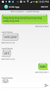 برنامه‌نما GCM Chat عکس از صفحه