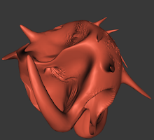 3D Alien's head screenshot 3