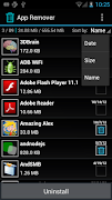 App Remover syot layar 3