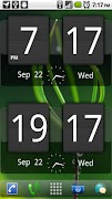 برنامه‌نما Sense Analog Clock Widget Dark عکس از صفحه