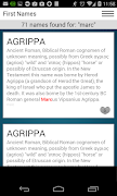 First Names Screenshot 2