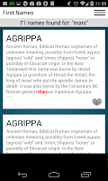 First Names screenshot 2