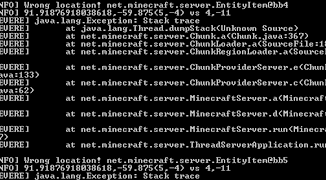 Server Minecraft Console screenshot 1