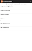 Device Identfiers screenshot 3