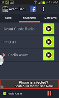 Avant Garde  Radio screenshot 2