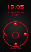 Go Locker Theme Red Tech syot layar 1