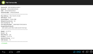 1 Schermata Full Device Info