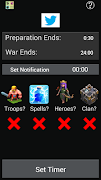 Clash War Timer penulis hantaran