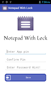 Notepad With Lock Poster