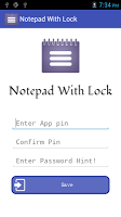 Notepad With Lock ポスター