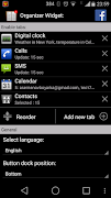 Organizer Widget captura de pantalla 1