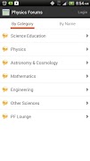 برنامه‌نما Physics Forums عکس از صفحه