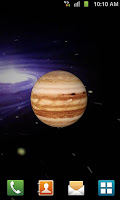 3D Jupiter Live Wallpaper screenshot 3