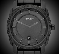 Black Clock Widget 스크린샷 1