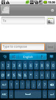 GO Keyboard Blue youth theme screenshot 2