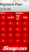 برنامه‌نما Snap-on Calculator عکس از صفحه
