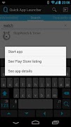 4 Schermata Quick App Launcher