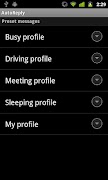 برنامه‌نما AutoReply عکس از صفحه