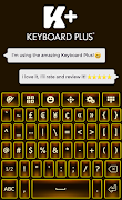 Brown Keyboard Theme Ekran Görüntüsü 4