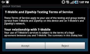 T-Mobile Group & Web Texting Poster