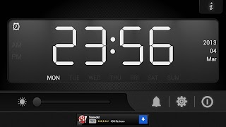 Bedside alarm clock plakat